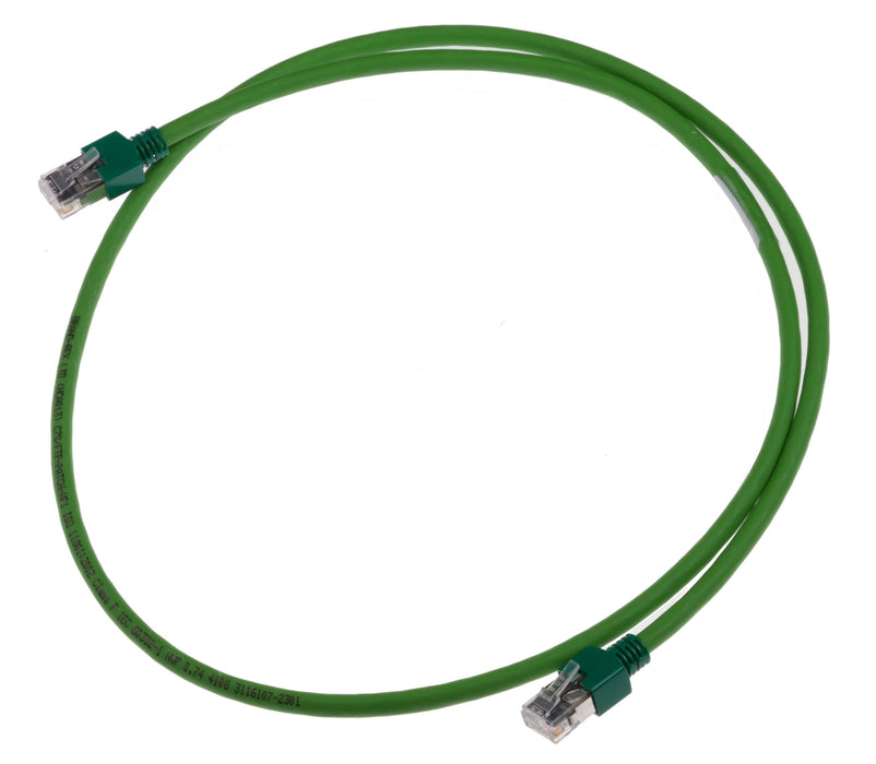 Leviton GigaPlus Cat5e 24 AWG Stranded U-UTP Patch Cord LSOH Green Sheath  Green Boots 3.0m